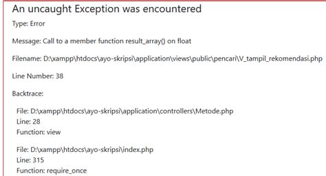 message: call to a member function result_array() on bool